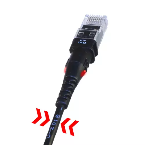 PatchSee TP-6A-U/13 networking cable Black 4 m Cat6a U/UTP (UTP)