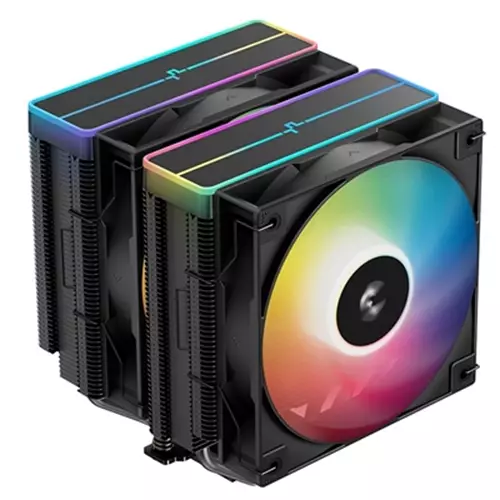 DeepCool AG620 BK ARGB V2 Chipset Motherboard Air cooler 12 cm Black 1 pc(s)