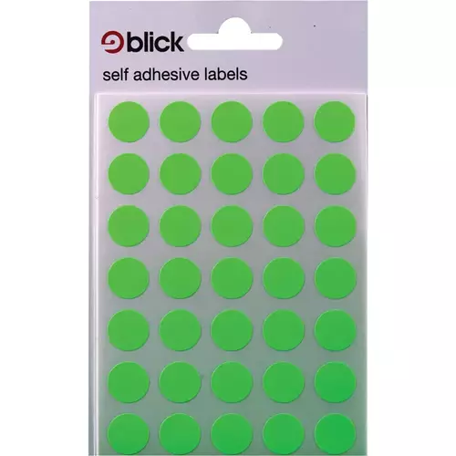 Photos - Other Components Blick Labels Circles Fluorescent Green 13mm 140 Labels x20  - RS004158 RS004158(Pack 2800)