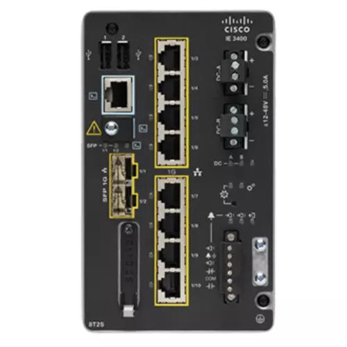 Photos - Switch Cisco Catalyst IE3400 Managed L2 Gigabit Ethernet  Black IE-3400-8T2S-E (10/100/1000)