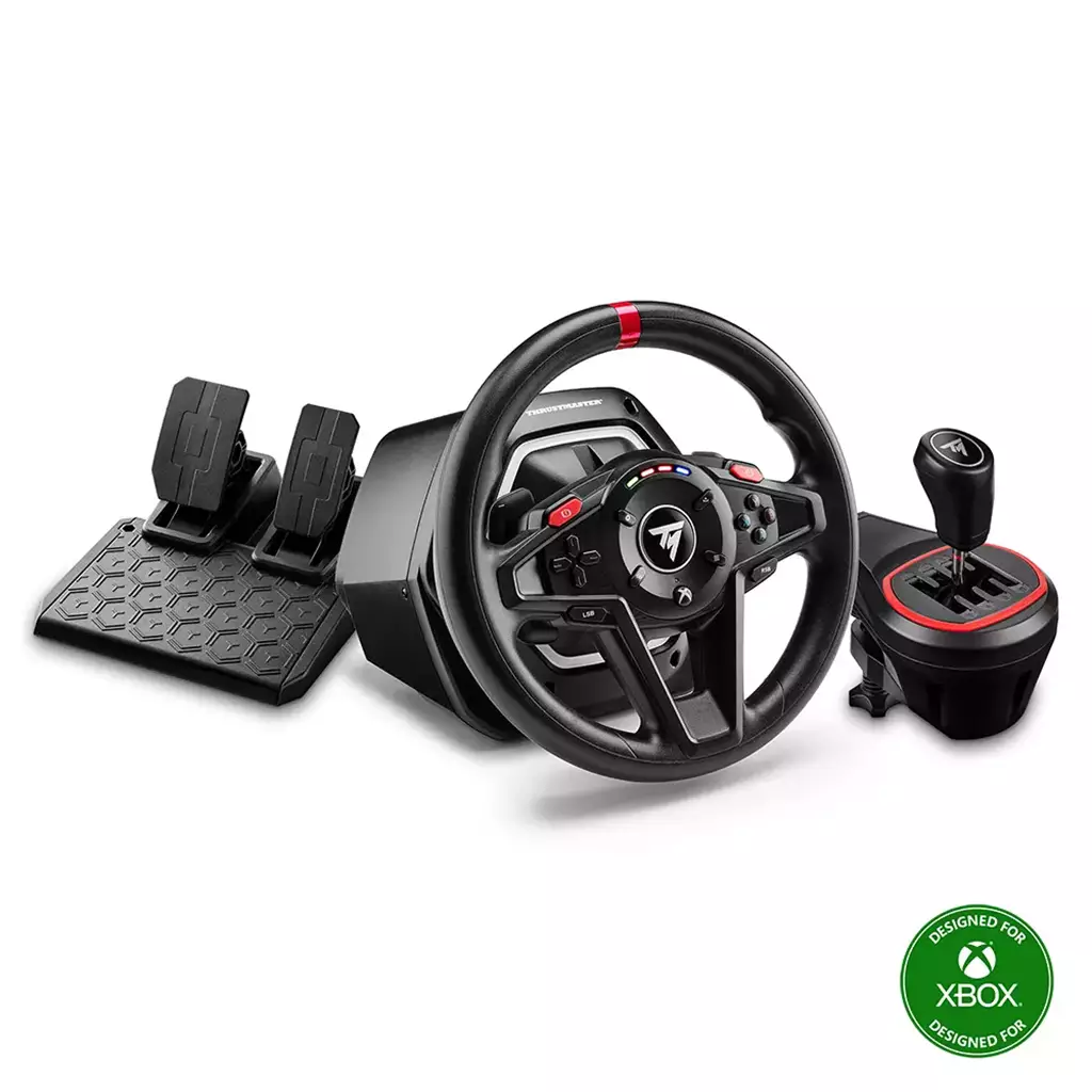 Thrustmaster T128 Shifter Pack (Black) — T128 Wheel with TH8S Shifter & T2PM Pedals for PC & Xbox One/Series X|S - Image 2
