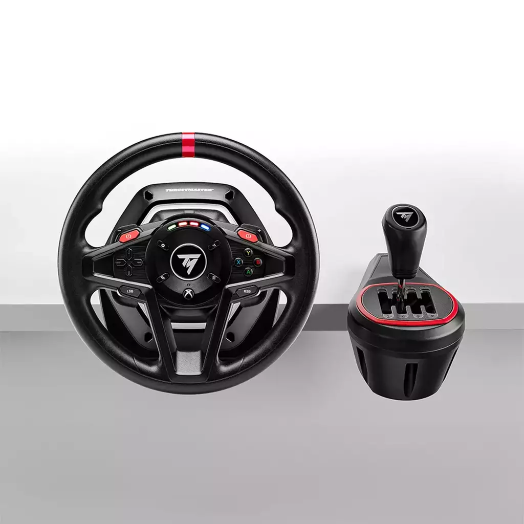 Thrustmaster T128 Shifter Pack (Black) — T128 Wheel with TH8S Shifter & T2PM Pedals for PC & Xbox One/Series X|S - Image 5