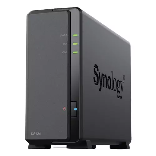 Synology DiskStation DS124 NAS/storage server Desktop Realtek RTD1619B 1 GB DDR4 0 TB DiskStation Manager Black