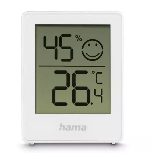 Hama Baros Thermometer and Hygrometer Digital For Indoors Set of 2 white