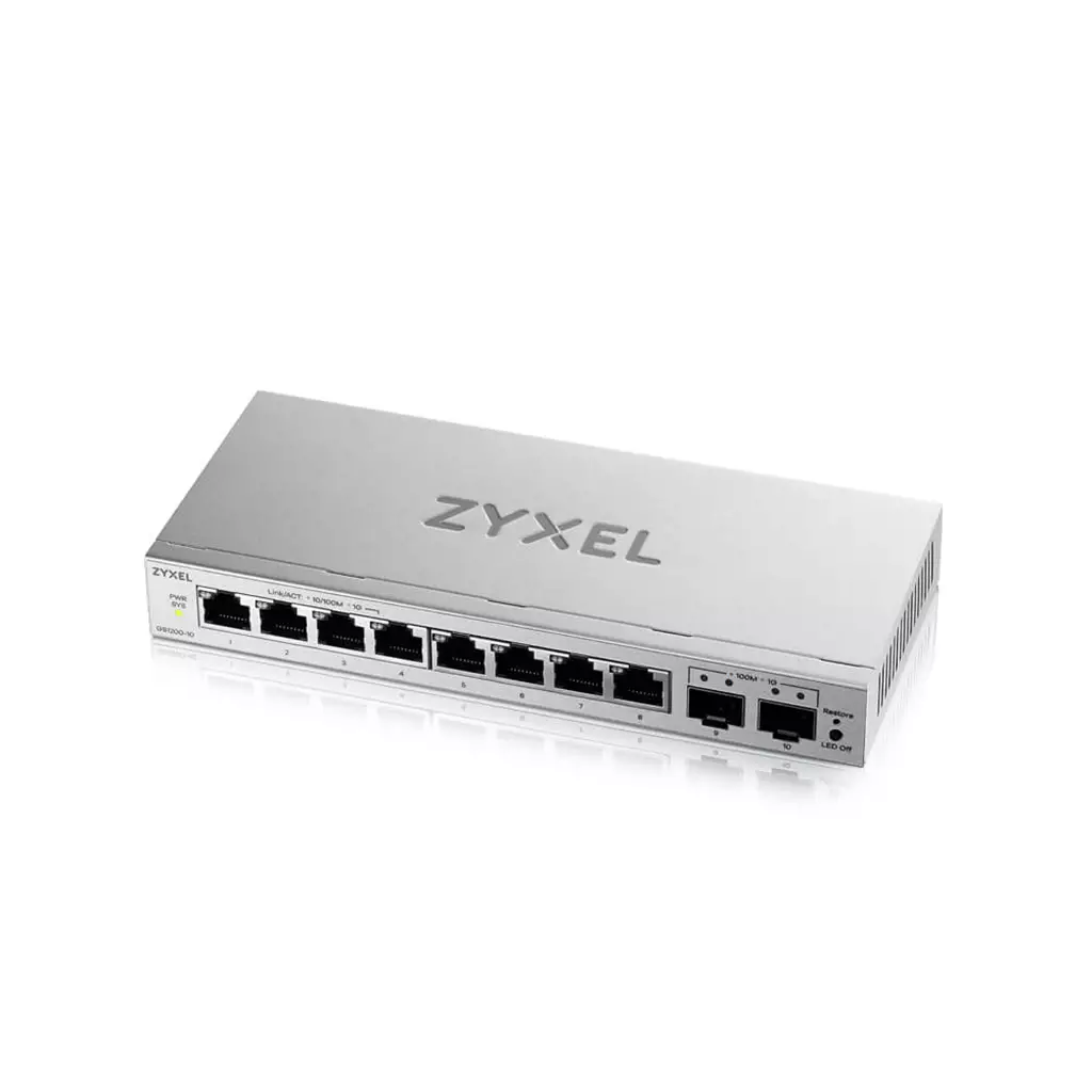 Zyxel GS1200-10v3 Managed L2 Gigabit Ethernet (10/100/1000) Desktop Grey