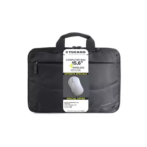 Tucano IDEA Notebook 15.6" Messenger case with mouse included Black