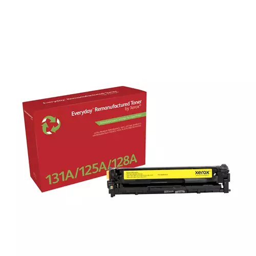 Everyday Yellow Remanufactured Toner by Xerox compatible with HP 131A (CF212A) Standard capacity