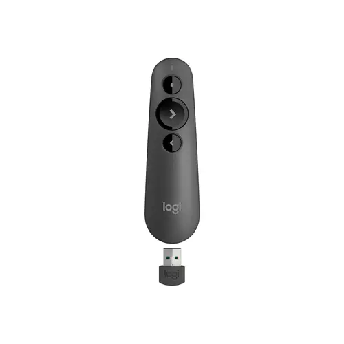 Logitech R500 Laser Presentation Remote Bluetooth/RF USB 20 m Graphite