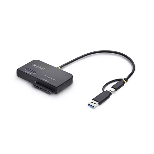 StarTech.com USB-C/USB-A to M.2 NVMe and 2.5in/3.5in SATA Adapter 10Gbps Tool-Free External SSD Hard Drive Reader B+M/M-Key