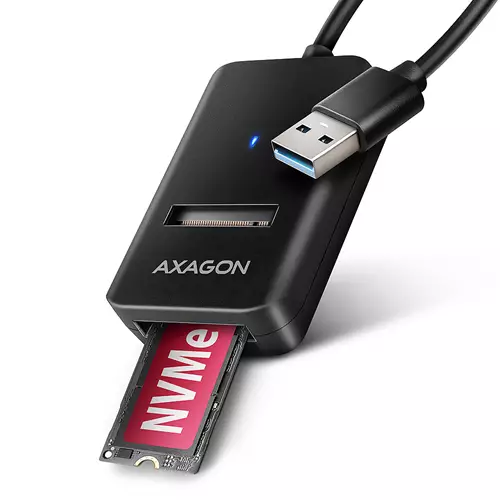 Axagon ADM2-AM USB-A 10Gbps - M.2 NVMe & SATA SSD adapter