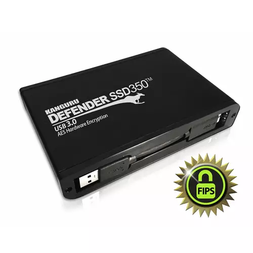iStorage Kanguru Defender SSD350 8 TB| FIPS 140-2 Certified | Hardware Encrypted Solid State Drive | 2.5" External |SATA (SATA/600) | TAA Compliant