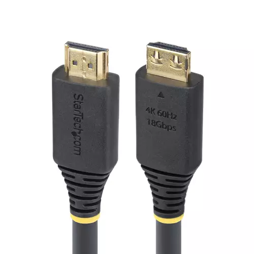 StarTech.com 7m (23ft) High Speed HDMI Cable with Gripping Connectors 4K 60Hz/1440p 144Hz HDR10/HDCP 2.2/ARC 18Gbps UHD HDMI Cord for TV/Monitor/Display TPE Jacket