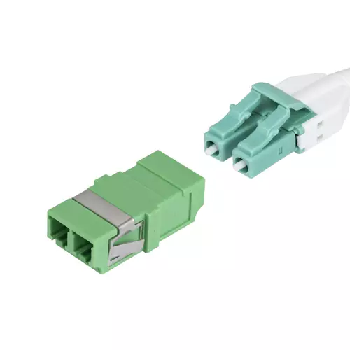 StarTech.com LC to LC Coupler 10 Pack OS2 Single Mode SC Footprint LC Fiber Optic Coupler without Flange LC/APC Duplex Adapter