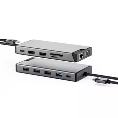 Photos - Card Reader / USB Hub ALOGIC DUCDDV3V2 laptop dock/port replicator Wired USB 3.2 Gen 1  Type-A + Type-C Grey (3.1 Gen 1)