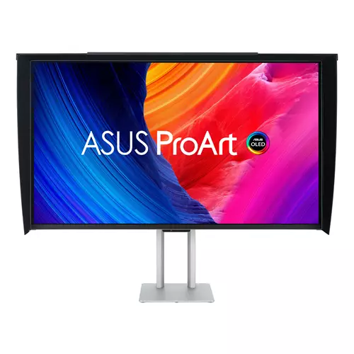ASUS ProArt OLED PA32UCDMR-K computer monitor 80 cm (31.5") 3840 x 2160 pixels 4K Ultra HD QD-OLED Black Silver