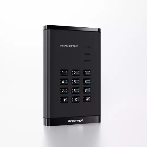 iStorage diskAshur PRO HDD 5TB | Secure Portable Hard Drive |FIPS 140-3 Level 3 compliant | AES-XTS 256-bit Hardware Encryption | PIN protected | OS & Platform Independent |GDPR TAA Compliant|Brute force hack defence | Dust/Water Resistant