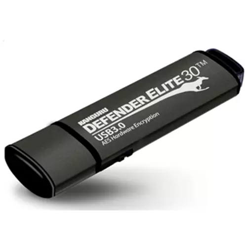iStorage Kanguru Defender Elite30 USB 3.0 16GB| Secure Flash Drive | FIPS 197 Certified 256-bit AES hardware encryption (XTS Mode) | TAA Compliant|
