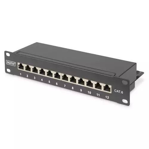 Digitus CAT 6 Class E Patch Panel shielded black