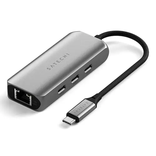 Satechi ST-H3C25EM interface hub USB Type-C 10000 Mbit/s Grey