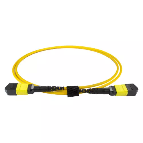 Cablenet 5m OS2 MPO (F) to MPO (F) Female 12F Yellow Trunk Cable Method B