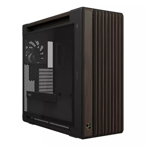 ASUS ProArt PA602 Wood Edition Modern Black - Tempered Glass Panel Midi Tower Black Wood