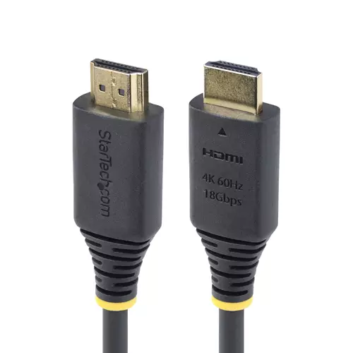 StarTech.com 8ft (2.4m) Premium Certified High Speed HDMI Cable 4K 60Hz/1440p 144Hz HDR10/HDCP 2.2/ARC 18Gbps UHD HDMI 2.0 Cord for TV/Monitor/Display TPE Jacket