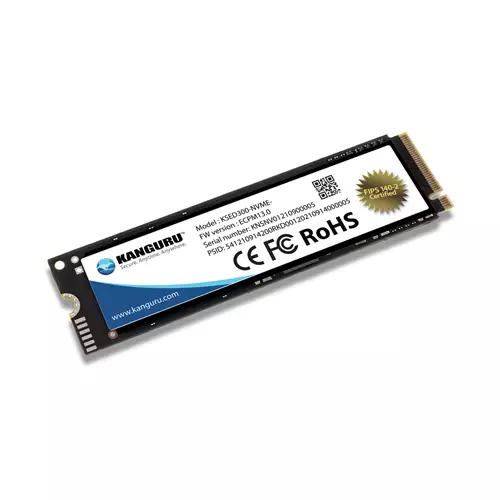 iStorage Kanguru Defender SED300 Hardware-Based Self-Encrypting Internal SSD 500 GB|FIPS 140-2 Certified | M.2 2280 Internal | PCI Express NVMe (PCI Express NVMe 4.0 x4) | TAA Compliant