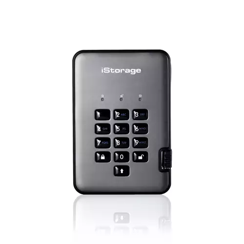 iStorage diskAshur PRO SSD 2TB | Secure Portable Solid State Drive |FIPS 140-2 Level 3 certified | AES-XTS 256-bit Hardware Encryption | PIN protected | OS & Platform Independent |GDPR TAA Compliant|Brute force hack defence | Dust/Water Resistant