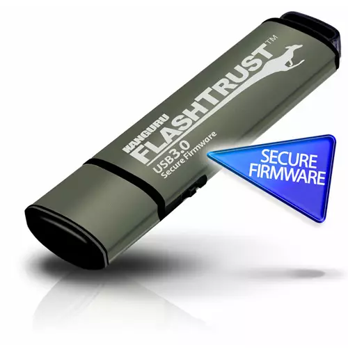 iStorage Kanguru FlashTrust USB 3.0 256 GB |Secure Flash Drive| Secure Firmware | Physical Write Protect Switch |Protects Against BadUSB | Compliance with NIST requirements for implementation