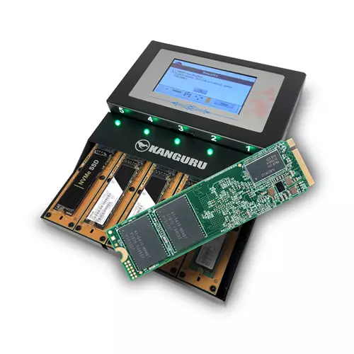 iStorage Kanguru KanguruClone 4 M.2 NVMe SSD Duplicator|Clone up to 4 M.2 NVMe SSDs at once|Copy Speeds of Up to 12GB/min|Powerful Erase and Disk Wipe Features |Standalone System |