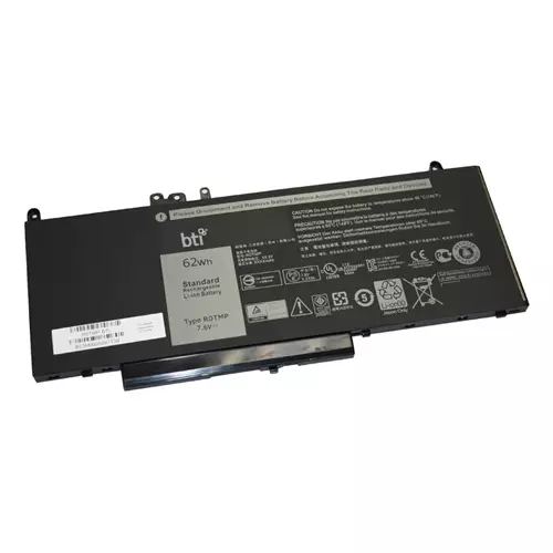 BTI 62Wh 4 cell WTG3T compatible battery for DELL LATITUDE E5550 LATITUDE E5450