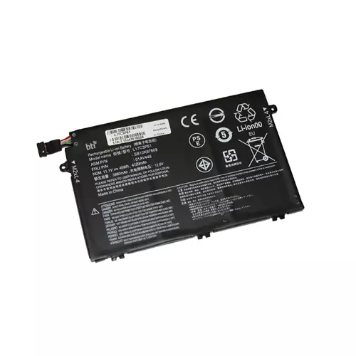 BTI Replacement 3 cell battery for Lenovo ThinkPad E14 E15 E480 E485 E490 E495 E580 E585 E590 E595 replacing OEM part numbers 01AV445 01AV446 01AV447 01AV448 L17L3P51 L17M3P51 L17M3P52 SB10K97609 // 11.1V 45Wh