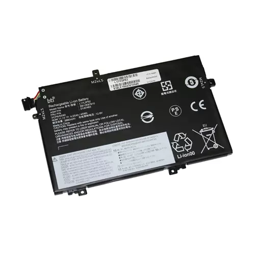 BTI Replacement 3 cell battery for LENOVO ThinkPad L480 L490 L580 L590 L15 replacing OEM part numbers 01AV466 01AV463 01AV464 01AV465 L17C3P52 L17M3P53 L17M3P54 SB10K97611 SB10K97612 SB10K97613 L17L3P52 SB10K97610 // 11.1V 45Whr