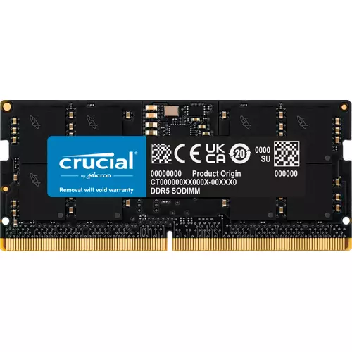 Crucial CT16G56C46S5 memory module 16 GB 1 x 16 GB DDR5 262-pin SO-DIMM ECC