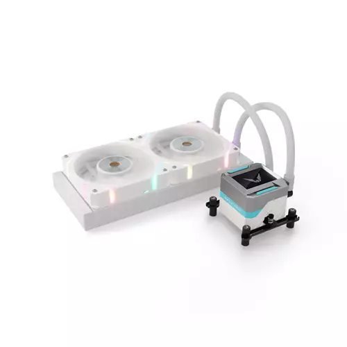 Valkyrie Syn 240 ARGB Processor All-in-one liquid cooler 24 cm White