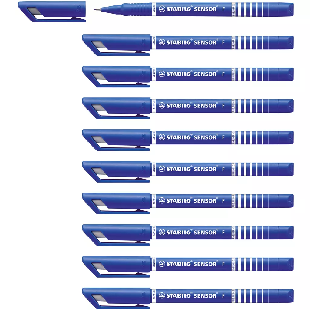 STABILO SENSOR fine fineliner Blue 10 pc(s)