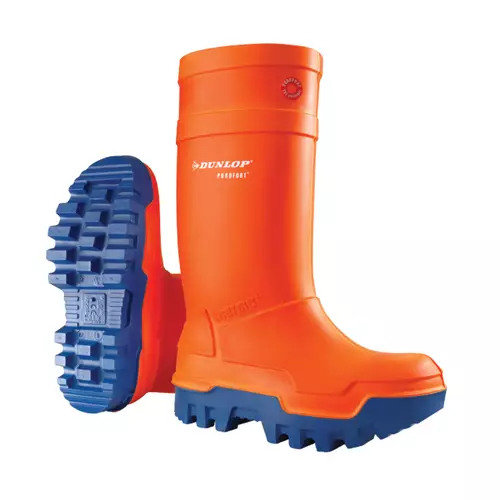 Photos - Safety Equipment Dunlop Purofort Thermo+ Unisex Adult Blue Orange DLP03264 