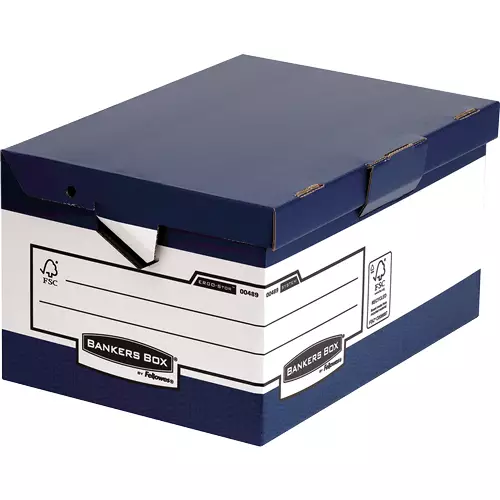 Fellowes 0048901 Storage box Rectangular Paper Blue White