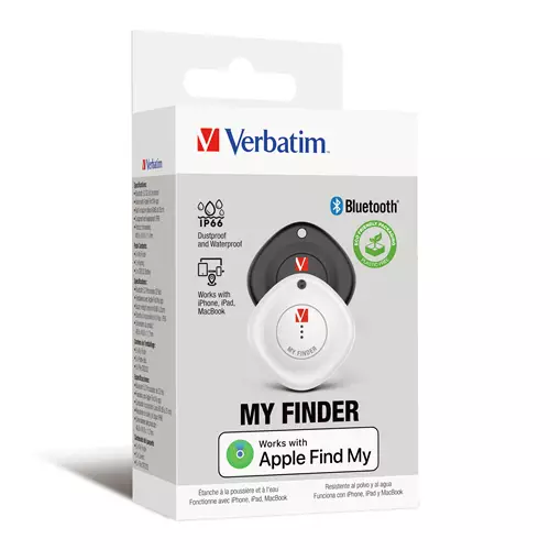 Verbatim MYF-02 Bluetooth Item Finder 2 pack Black/White