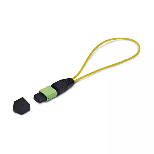 StarTech.com MPO Loopback Plug Single Mode 9/125 MPO-12 Female Fiber Loopback Adapter MPO/MTP-APC Connector Loopback Test Plug MPO Female Loopback Tester