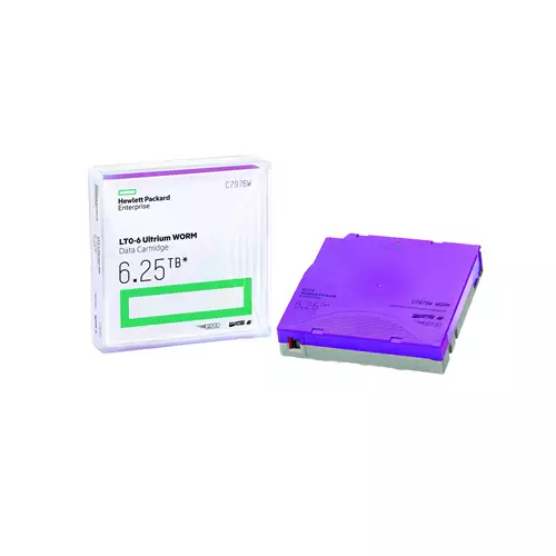 HPE LTO-6 Ultrium 6.25TB BaFe WORM Data Cartridge