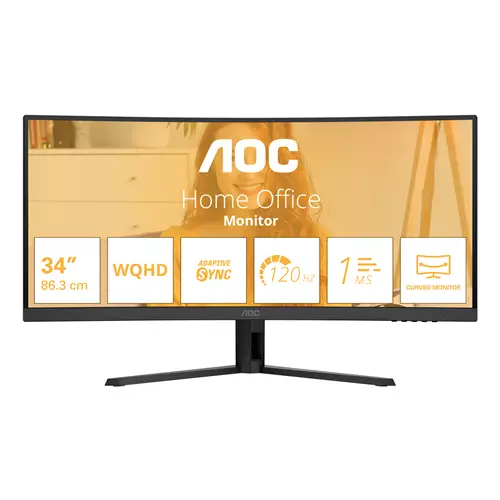 AOC B3 CU34B3E computer monitor 86.4 cm (34") 3440 x 1440 pixels Wide Quad HD LED Black