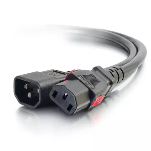 C2G 1.8m C14/C13 Black C14 coupler C13 coupler