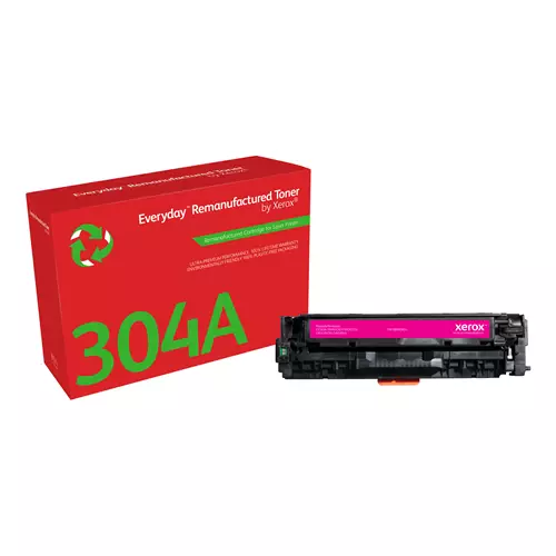 Everyday Magenta Remanufactured Toner by Xerox compatible with HP 304A (CC533A) Standard capacity
