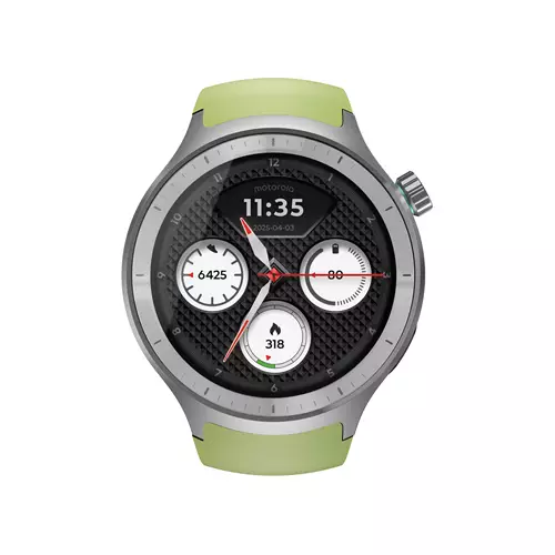 Motorola Moto Watch 3.63 cm (1.43") OLED 47 mm Digital Touchscreen Silver GPS (satellite)