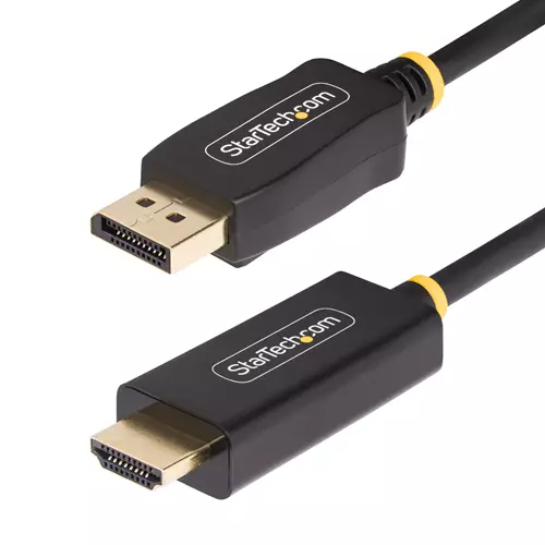 StarTech.com 4m DisplayPort to HDMI Adapter Cable 4K 60Hz with HDR DP to HDMI 2.0b Active Video Converter DisplayPort Desktop to HDMI Monitor