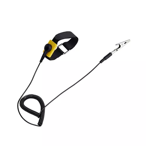 StarTech.com Antistatic Wrist Strap with Grounding Cable ESD Safe Band with 5ft / 1.5m Detachable Cord Prevent Electrostatic Discharge Adjustable Fit TAA