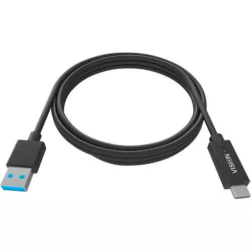 Vision TC 1MUSBCA/BL USB cable USB 3.2 Gen 1 (3.1 Gen 1) 1 m USB A USB C 0.48 Gbit/s Black