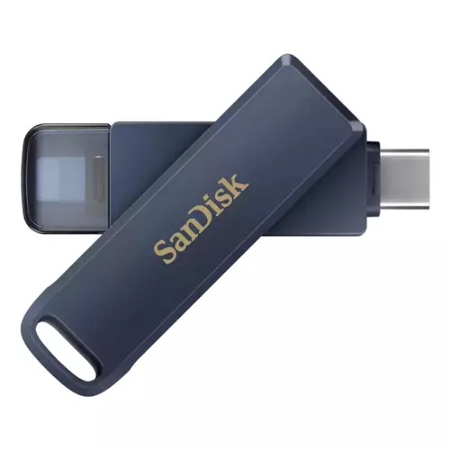 SanDisk iXpand USB flash drive 256 GB USB Type-C / Lightning 3.2 Gen 1 (3.1 Gen 1) Blue
