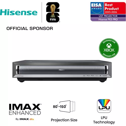 Hisense PX3-PRO Ultra short throw projector 2700 ANSI lumens DLP UHD 4K (3840x2160) Black Dark Grey